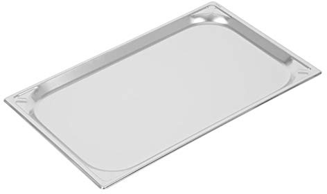 Vogue Gastronorm Tray Heavy Duty Stainless Steel 1/1 20mm - Food Serving Tray for Paries, Weddings, Events DW431