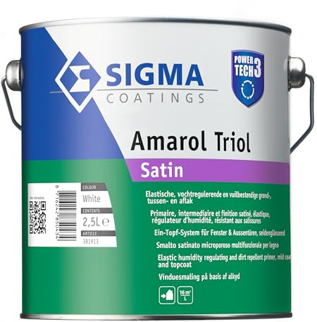 AMAROL TRIOL SatinPower Tech3 SMALTO SPECIFICO PER LEGNO (1 LT BIANCO)