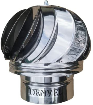 150 mm accesorio giratorio de acero inoxidable, nuevo modelo, rodamiento intercambiable, cubierta para chimenea, accesorio de ventilación (150 mm de diámetro)