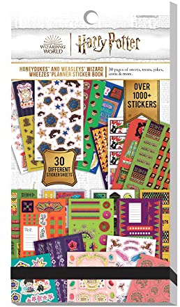 Conquest Journals Harry Potter Honeydukes Sticker Book for Planners, Journals and Projects, 30 Pages, Over 1,000 Stickers for All Your Magical and Muggle Tasks