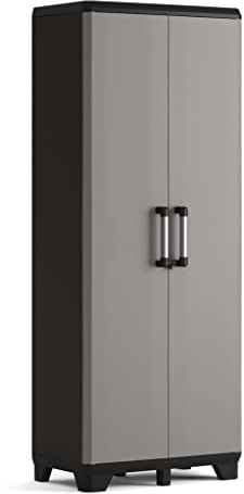 ARMADIO ALTO CM.68X39X173 4 RIP.GRIGIO-NERO