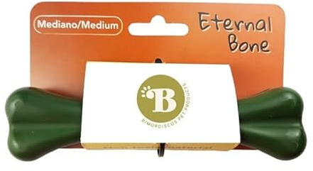 BIMORDISCOS Eternal Bone | Juguete Indestructible para Perros | Huesos | Juguetes para Masticadores Agresivos | Todas Las Edades (M)