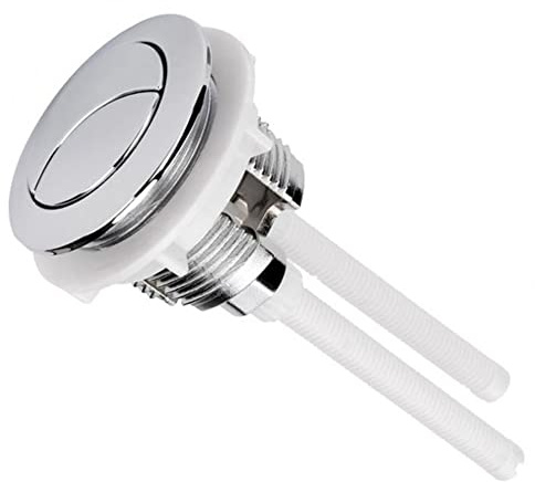 Botón de descarga de inodoro, accesorios de repuesto de cisterna con botones de doble pulsador de 38 mm-45 mm para reparación del tanque de agua del inodoro del baño