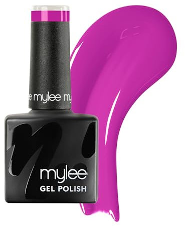 Mylee Gel Nail Polish 8ml [Keep Your Fuchsia On] - UV/LED Soak-Off Nail Art Manicure Pedicure for Professional, Salon & Home Use [Purple Range] - Long Lasting & Easy to Apply