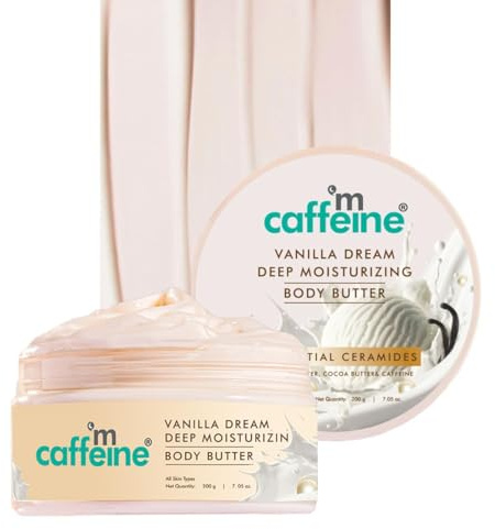 Vanilla Dream Deep Moisturizing Body Butter|5 Essential Ceramides For Skin Repair With Shea Butter&Cocoa Butter|72 Hrs Long Lasting Moisturization|Rich Vanilla Aroma For Women & Men - 200G