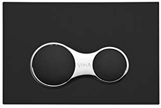 Vitra Sirius Dual Flush Plate (Matt Black) - Flush Bathrooms