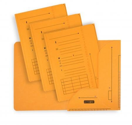 Sous-dossier Ultimate chemise HV 2 rabats, A4 kraft jaune – Lot de 25