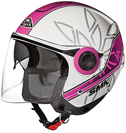 1010gl19205var - Jethelm offen für Motorrad Cooper Essence (gl192) Farbe Weiß/Violett, Größe L