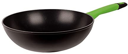 San Ignacio Sartén Wok en Aluminio Forjado, Colección Vitoria, 28 X 5,4 Cm