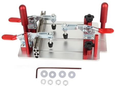 Coping Sled, High Security 144 5 Mm Maximum Clamping Width Aluminum Alloy 0 48 Mm Clamping Range Clean Cutting Milling Table Coping Sled for Carpentry