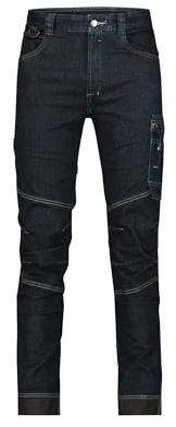 DASSY® Osaka Stretch-Arbeitsjeans - Größe 52 - JEANSBLAU/SCHWARZ