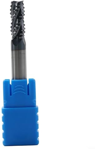 Milling Cutter, Carbide Roughing Cutter With 4 Teeth AlTiN Coating, Four Flutes End Mill 45° Chamfer For CNC Milling Machines(8mm)