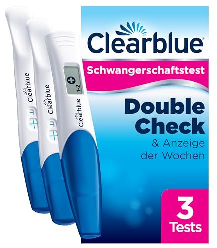Clearblue Schwangerschaftstest Set mit Frühtest, 1x Digitaler Frühschwangerschaftstest mit Wochenbestimmung + 2x Schnelle Erkennung Pregnancy Tests für Ergebnisse in nur 1 Minute, über 99% zuverlässig