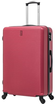 CELIMS - Maleta Grande de Viaje Rojo Burdeos Rígida con 4 Ruedas Ligera Facturación 23kg 75cm | Cerradura Integrada | ABS | Maleta Grande con 4 Ruedas 75cm | Maleta Rojo Burdeos