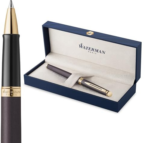 Waterman Hémisphère Rollerball Pen | Lava Black (The Understated Edit Collection) | Fine Point with Black Ink | Gift Box