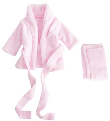 UPKOCH Bata De Baño De Algodón Para Bebé Recién Nacido Suave Y Transpirable Absorbente Para Fotos Y Ropa De Dormir Apto Para Bebés De 6 Meses