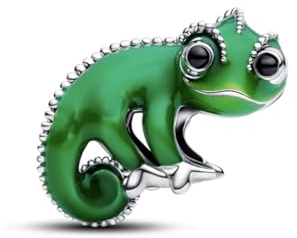 Green chameleon charm. Compatible with Pandora and other similar sized charm bracelets