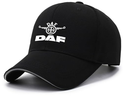 KAUYENL Cappellino con Visiera D.A.F, Berretto da Baseball Classic Hip Hop, Cappelli Classico Berretto(Black)