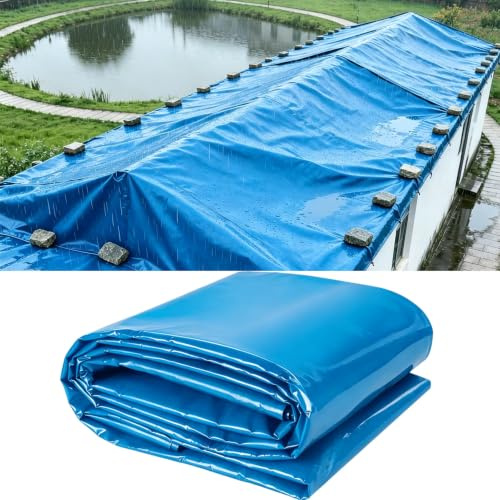 Flexibel och ogenomtränglig dammfoder 4x6m 5x8m 8x10m 10x12m Vattentät dammunderlag för tak, trädgårdsfiskbassänger, swimmingpool, små vattenfunktioner(5x7m)