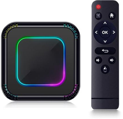 Plyisty 8K TV Box Streaming Device, 2.4/5G Dual Band WiFi, Bluetooth 5.0 (EU)