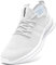 CAIQDM Schuhe Herren Laufschuhe Sneaker Outdoor Sportschuhe Turnschuhe männer Joggingschuhe atmungsaktiv Running Shoes Men Walking Schuhe Freizeitschuhe Fitness Schuhe Weiß 46 EU