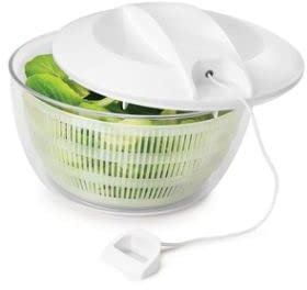 Centrifuga per insalata, colore bianco, METALTEX.