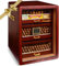Marvero Humidor per sigari artigianali, sigari Humidor per sigari in legno di cedro per 150 sigari con igrometro digitale, 3 cassetti grandi, 3 umidificatore sigari