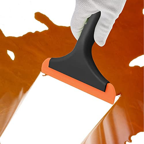 Maodom Glass Scraper, Multifunctional Scraper for Cleaning with, Silicone Scraper Wall Paint Remover Car Window Glass Wood Sticker Removal floor Stove Kitchen Cleaning