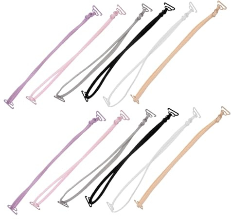 SAFIGLE 6 Pares Correas Sujetador Invisibles Ajustables De 0.82 Pulgadas Tirantes Elásticos Antideslizantes Repuestos Para Sujetadores Con Tirantes Extraíbles Uso Diario Y Ropa Exterior