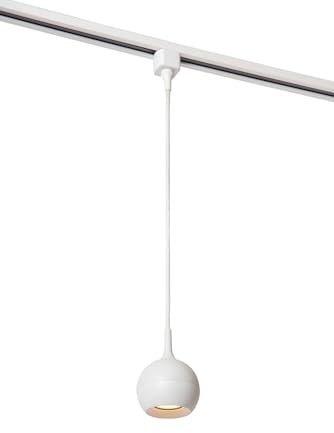 LUCIDE TRACK FAVORI Lámpara colgante - Sistema de carril monofásico/Iluminación con rieles - 1xGU10 - Blanco (Extensión)