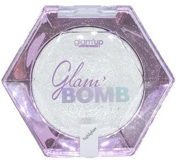 Glam'Up Paris - Highlighter Scintillant - Glam’ Bomb Illuminateur - Visage et Corps - Texture Douce - Longue Durée