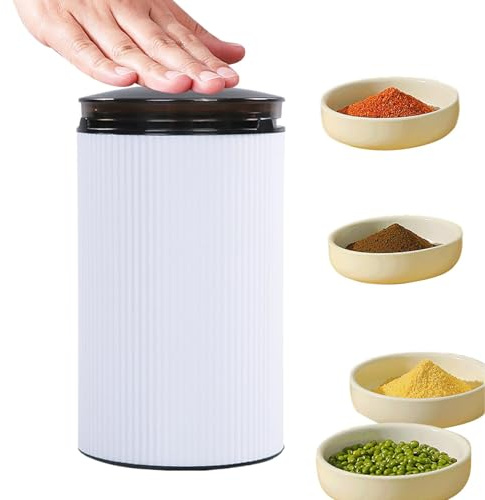 Rrlihjgu Molinillo de café eléctrico, Molinillo de café en grano,Molinillo de condimentos enchufable ajustable de bajo ruido | Molino de granos de café multifuncional automático lavable, para