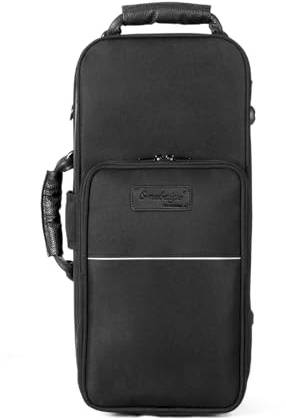 Omebaige Trumpet BGR Rectangular Case, Nylon Material 1200D Trumpet Case, Built-in Backpack Straps Trumpet Bag
