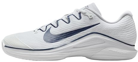 Nike Vapor 12 Herren Hard Court Tennisschuhe (Weiß/Midnight Navy/Weiß), 42 EU