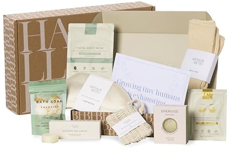 Baby Shower Gifts - Pregnancy Pamper Set, Spa Box for Mum to Be, Baby Gifts, Gift Box for new mum, Growing Tiny Humans is Exhausting, Pregnancy Self Care Package, New Mum Pampering