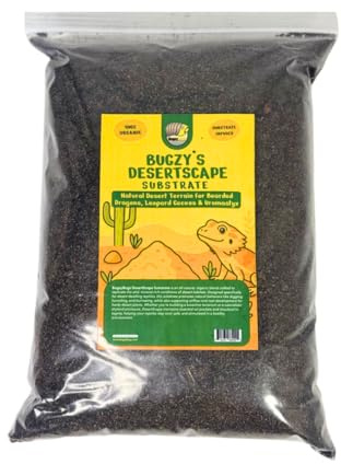 Isocare Premium DesertScape Substrate All-Natural Soil Bedding & Bioactive Terrarium Vivarium Mix (4 Quart)