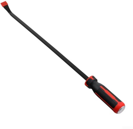 Juego de barras de palanca resistentes con construcción de acero al cromo vanadio y golpe integrado para levantamiento pesado, palanca y extracción de clavos (24 pulgadas)