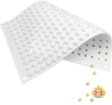 ARYIMYDP 1 Pezzi Stampo Silicone Sfera con 228 Cavità (Ø 5mm) - Stampo Cioccolato Gelato & Stampi per Caramelle - Senza BPA, Resistente al Forno da -40°C a 230°C