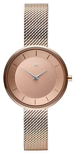 MVMT Analog Quarzuhr für Damen mit Roségoldfarbenes Edelstahlarmband - D-FB01-RGS