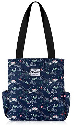 HAWEE Donna Borsa Tote con Zip Leggera Borsa a Tracolla Casual Borsa a Mano Moda Borsa a Spalla Grande Borsa della Spesa Impermeabile Borsetta per Viaggio Scuola Lavoro Quotidiano Vita Yoga Spiaggia