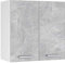 Vicco Hängeschrank R-Line, hängender Küchenschrank, Beton/Weiß, 60 cm