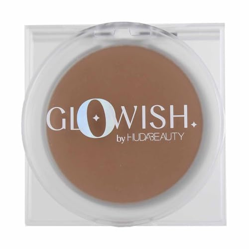 Huda Beauty GloWish Luminous Pressed Powder (10 g, 06 Medium Tan)