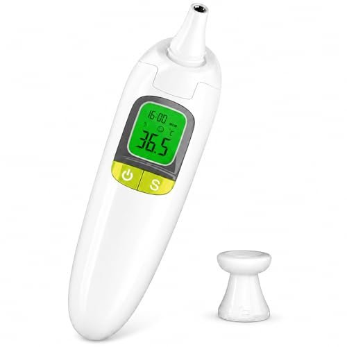 Weinberger Fieberthermometer Ohr & Stirn | Präzise 1 Sekunden Messung | 3 in 1 Ohrthermometer für Baby, Kinder & Erwachsene | Ampel Alarm & Speicher, Digitales infrarot Thermometer, fiebermesser