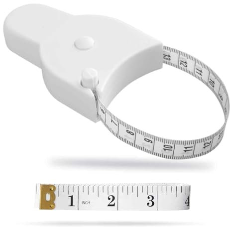 Mètre ruban à mesurer 150 cm, 1 mètre ruban + 1 mètre ruban double face, suivi pour la perte de poids et les mesures de graisse corporelle – Kit de mesure de taille/soutien-gorge