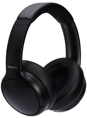 Panasonic M600, Casque sans Fil avec ANC Hybride, Conception Circum Aural, Bluetooth 5.3, Micro Intégré, Jusqu'à 65 Heures d'Autonomie, XBS Deep, USB-C, Noir, RB-M600BE-K