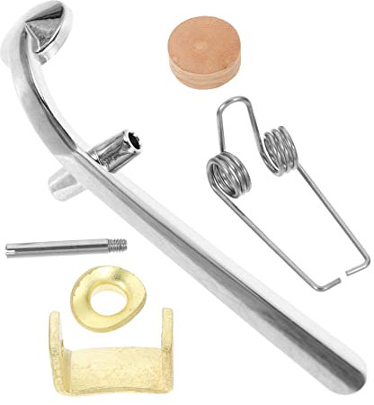 DRESSOOS Trombone Drain Valve Water Key Set Cork Pads, Complete Trombone Draining Component Kit for Brass Instrument Maintenance