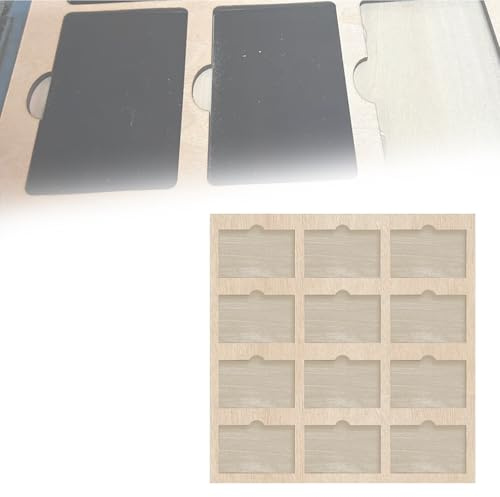 Metal Business Card Jig, Nameplate Card Laser Engraving Template Jig Holder, Fits Metal Business Cards And Nameplates, Precision Engraving Business Cards Jigs For Professional Use