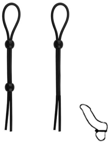 JUGUTA 2 Pezzi Anelli del Pene in Silicone, Sex Toys Anelli Pene, Anello del Pene Regolabile, Giocattoli Sessuali per Uomini, Anelli del Cazzo, Ritardare L'eiaculazione Precoce, Stimolazione di Coppia