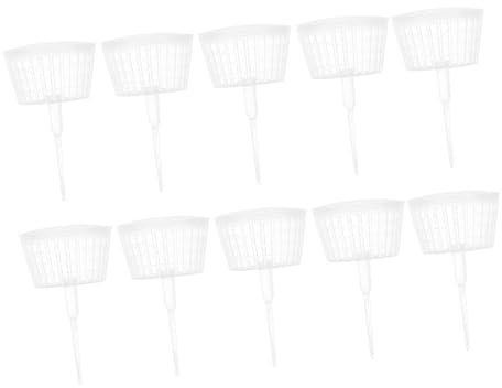 Healifty Scatola di Fertilizzanti in Plastica con Coperchio, Set da 10 Pezzi, Cestino per Giardinaggio e Fertilizzazione Bonsai, Accessorio da Giardino per Protezione Fertilizzante