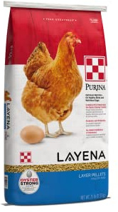 Purina, Layena Pellets, Chicken Feed for Laying Hens, 25 lbs